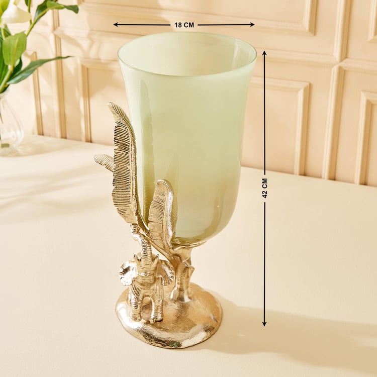 Eternity Vivere Glass Elephant Vase