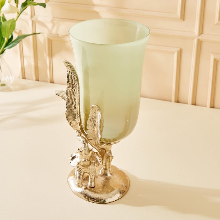 Eternity Vivere Glass Elephant Vase