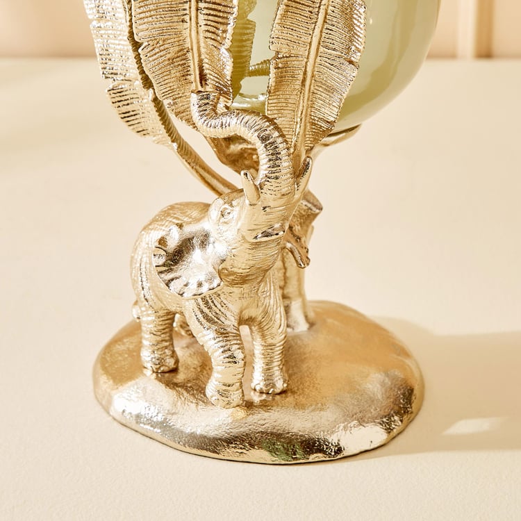 Eternity Vivere Glass Elephant Vase