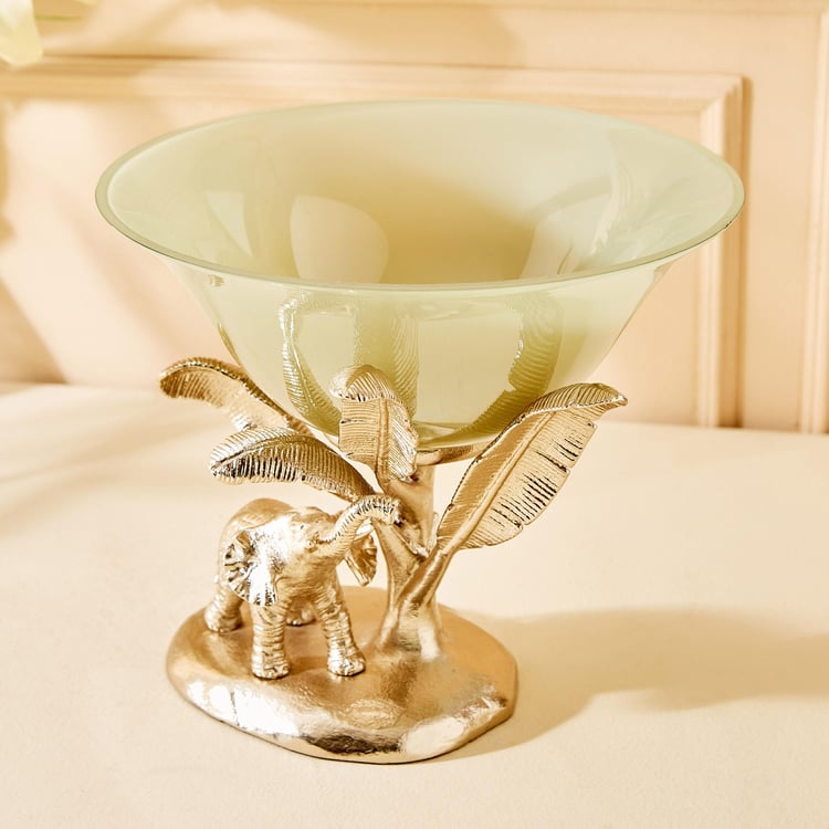 Eternity Vivere Glass Elephant Decorative Bowl