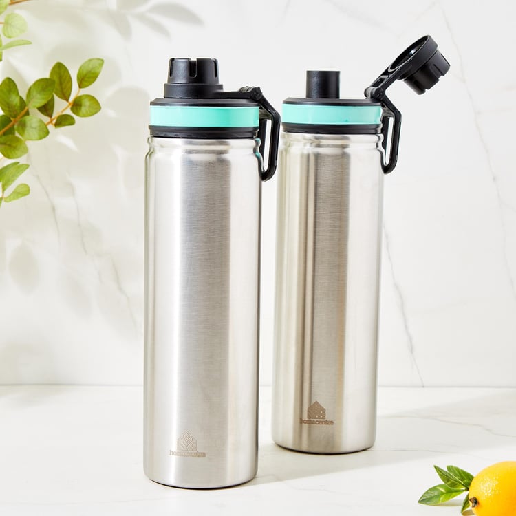 Buy Infinity Amanzi Set of 2 Stainless Steel Sports Bottles - 950ml ...