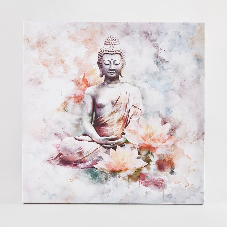 Brezza Set of 3 Canvas Buddha and Lotus Picture Frames