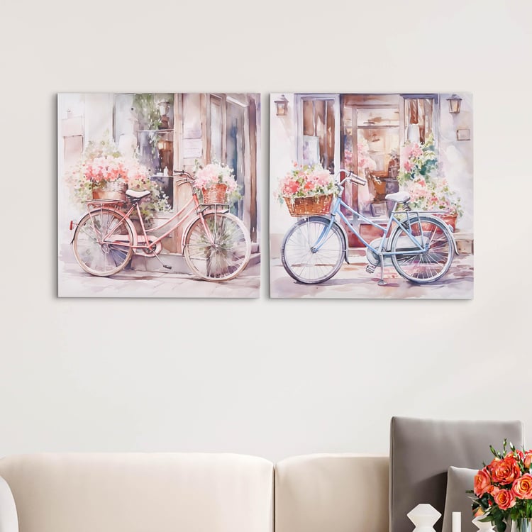 Brezza Set of 2 Canvas Bicycle Picture Frame