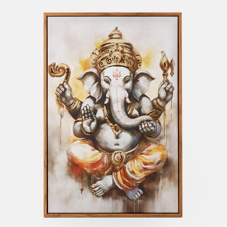 Corsica Artistry Wooden Ganesha Picture Frame - 40x60cm