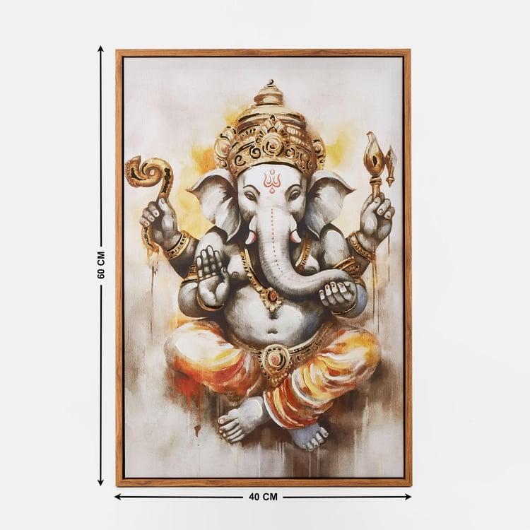 Corsica Artistry Wooden Ganesha Picture Frame - 40x60cm