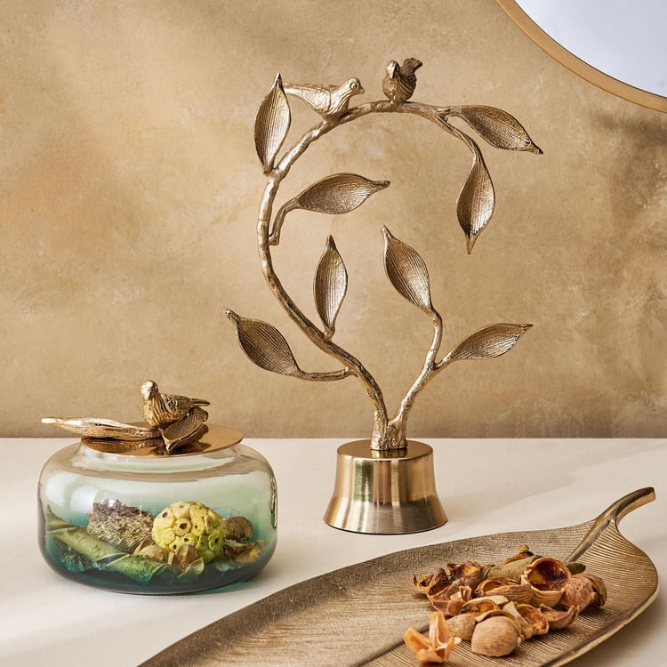 Goldcrest Gloria Metal Birds Table Accent