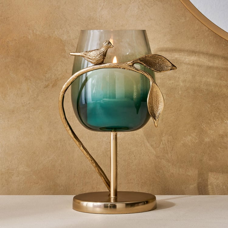 Splendid Goldcrest Gloria Glass Candle Holder