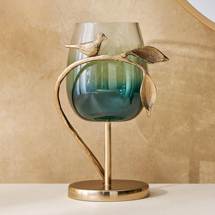 Splendid Goldcrest Gloria Glass Candle Holder