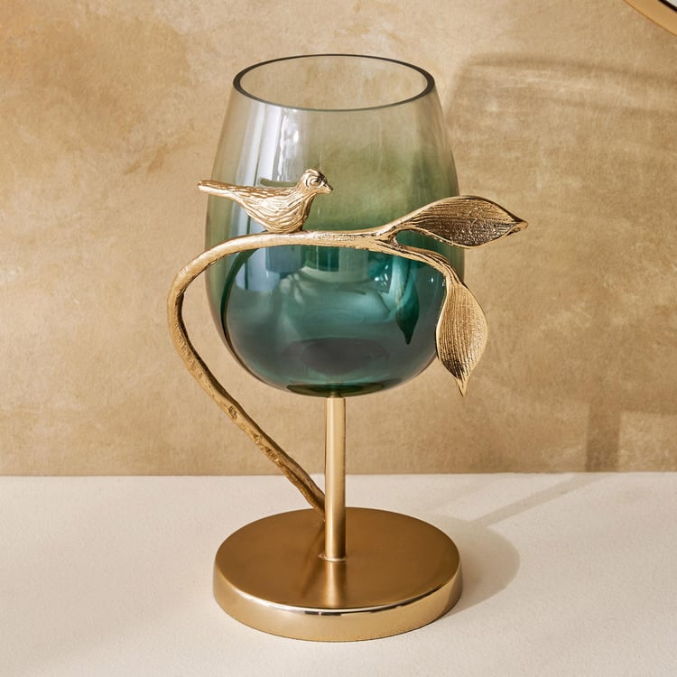 Splendid Goldcrest Gloria Glass Candle Holder