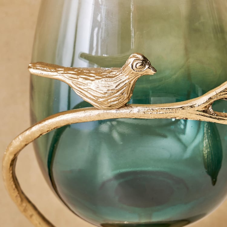 Splendid Goldcrest Gloria Glass Candle Holder