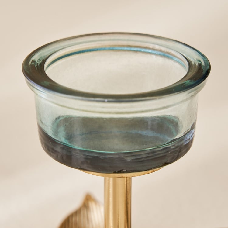 Splendid Goldcrest Gloria Glass T-Light Holder