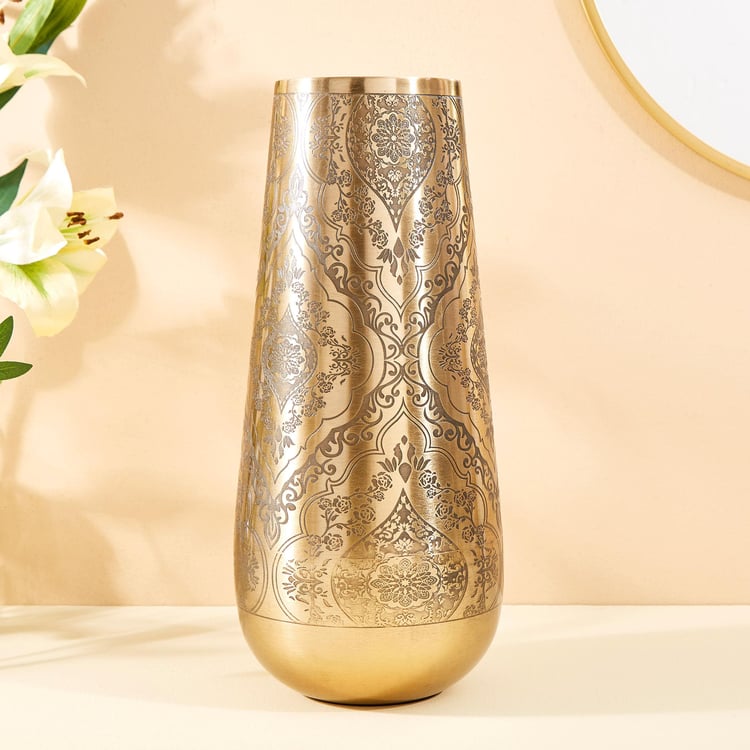 Austin Metal Embossed Vase