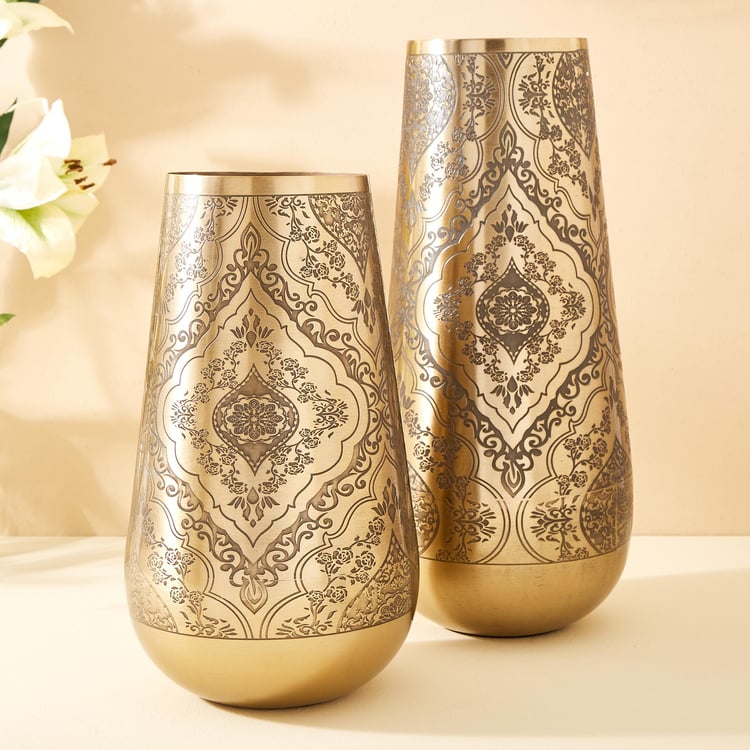 Austin Metal Embossed Vase