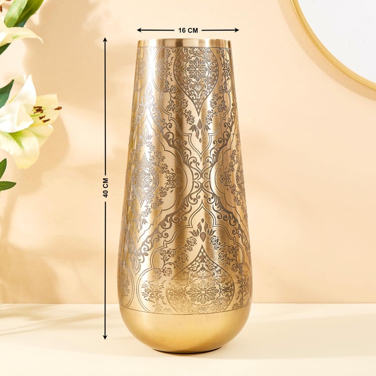 Austin Metal Embossed Vase