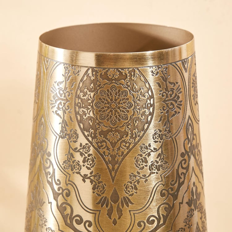 Austin Metal Embossed Vase