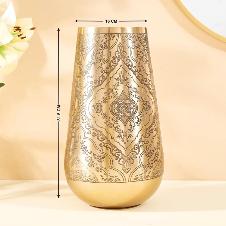 Austin Metal Embossed Vase