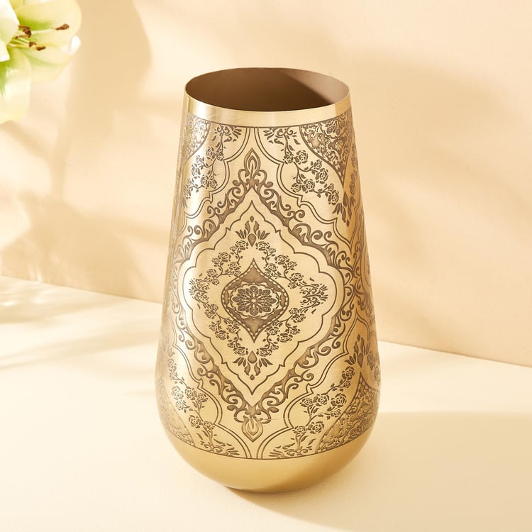 Austin Metal Embossed Vase