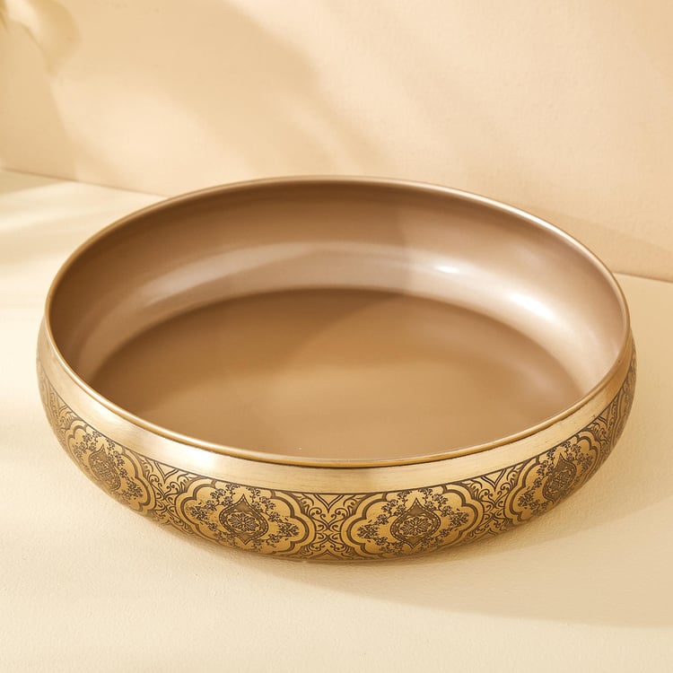 Austin Metal Embossed Decorative Bowl