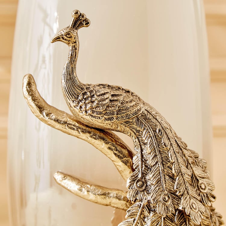 Eternity Vivere Glass Peacock Vase