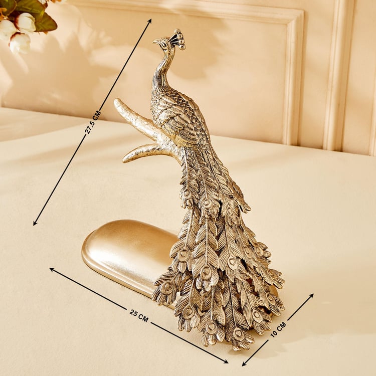 Eternity Vivere Metal Peacock Figurine