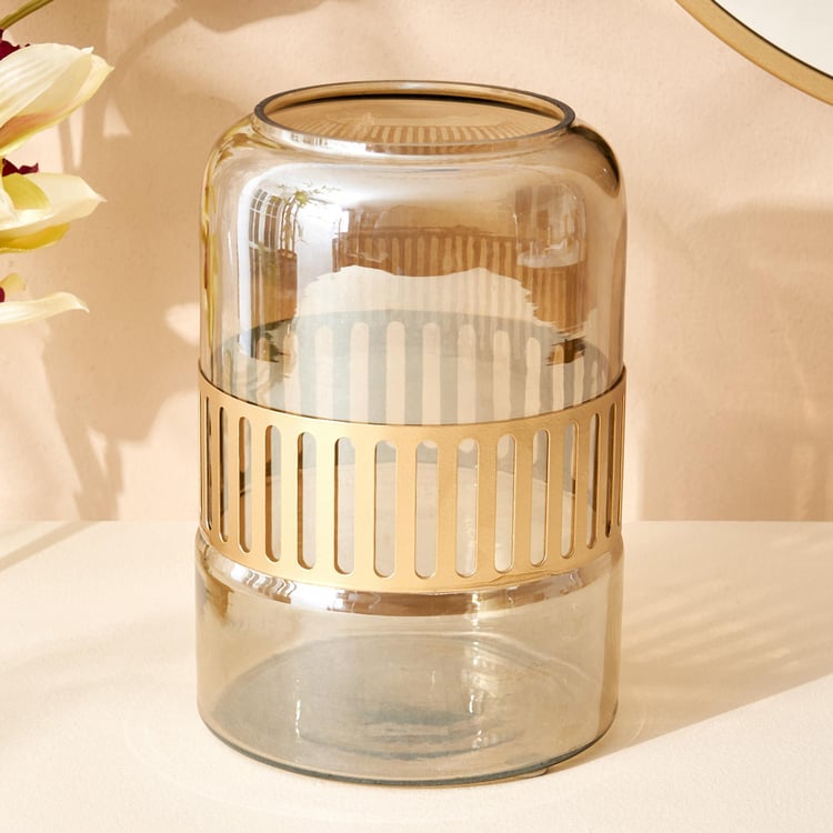 Leon Otto Glass Hurricane Candle Holder