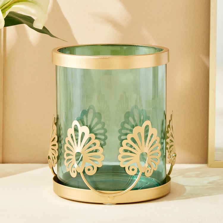 Rylee Ignus Glass Hurricane Candle Holder