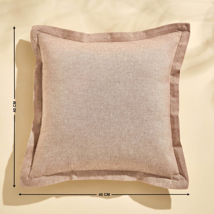 Natura Flange Filled Cushion - 40x40cm