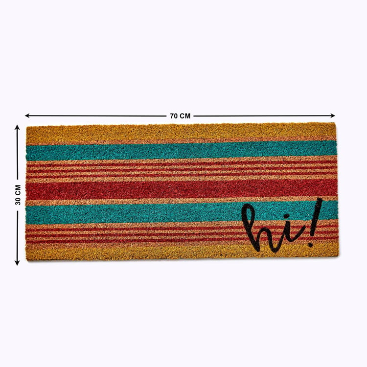 Stencila Coir Striped Doormat - 70x30cm