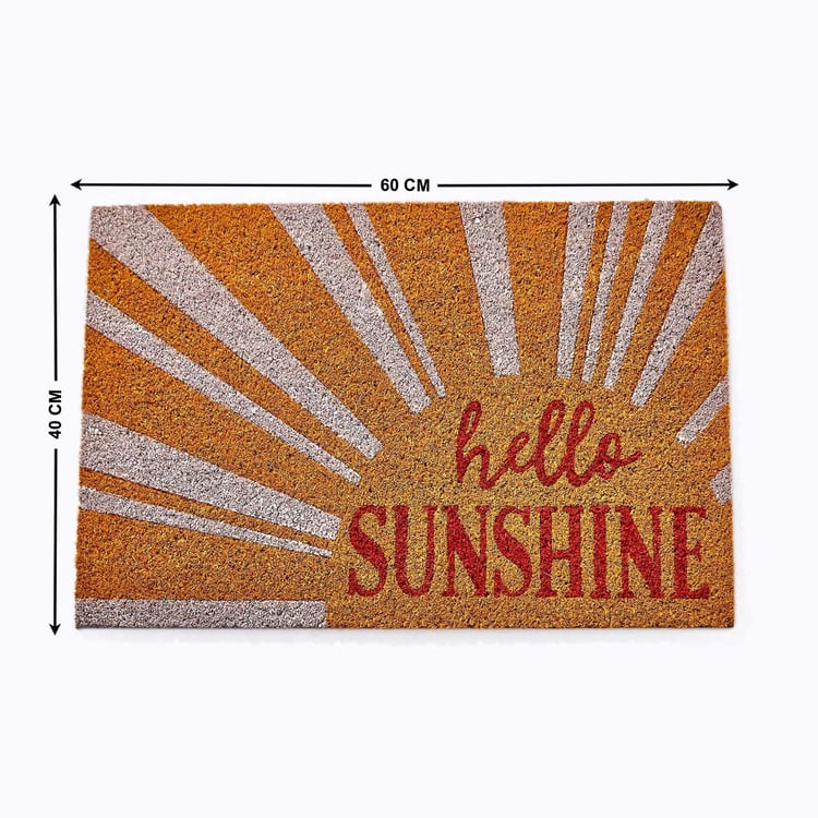 Stencila Coir Printed Doormat - 60x40cm