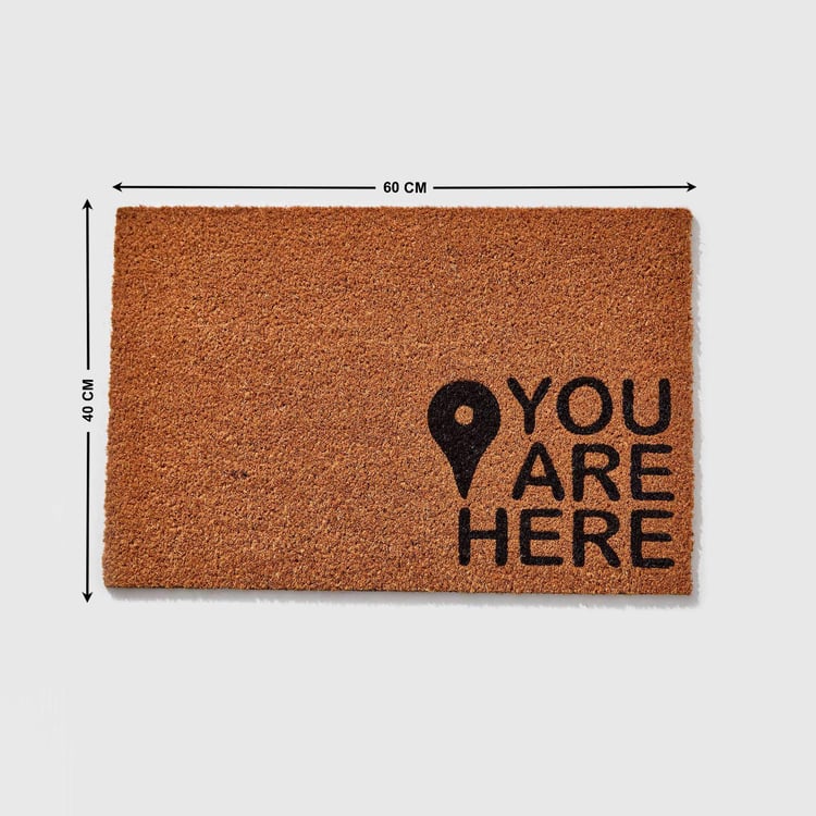 Stencila Coir Printed Doormat - 60x40cm