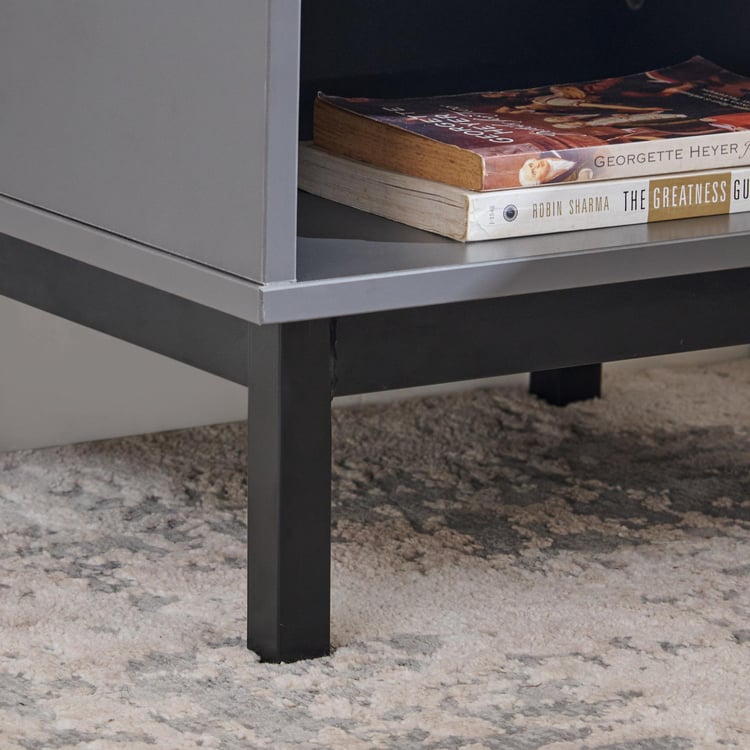 Connect Bedside Table with Drawer - Grey