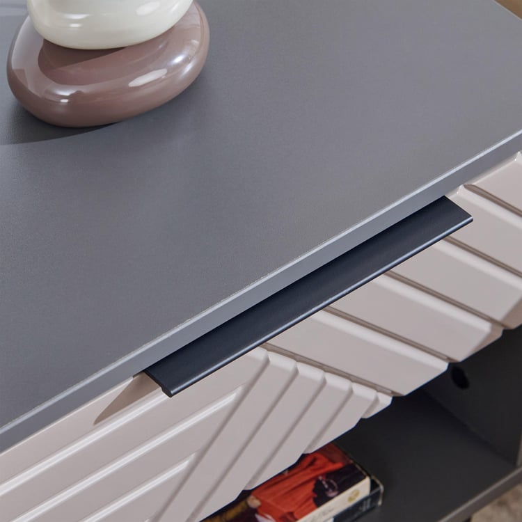 Connect Bedside Table with Drawer - Grey