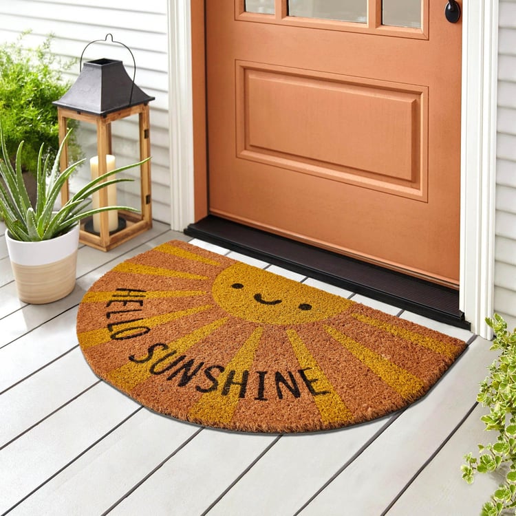 Corsica Terran Coir Printed Doormat - 60x40cm