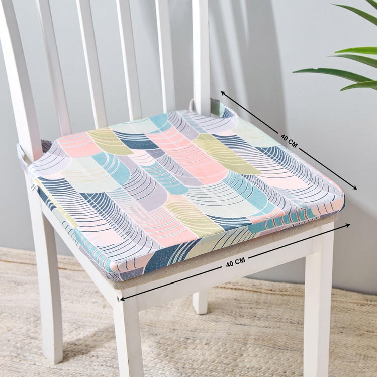 Poise Printed Chair Pad - 40x40cm