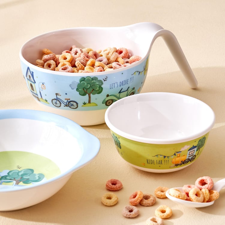 Slate Kids Melamine Printed Bowl - 350ml