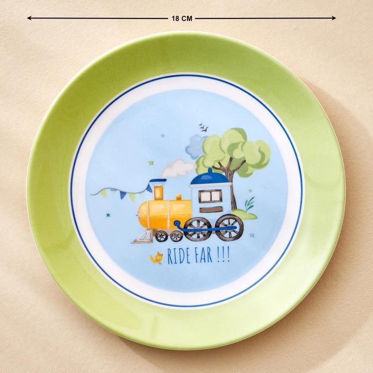 Slate Kids Melamine Printed Side Plate - 18cm