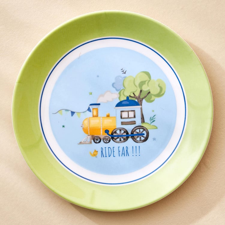 Slate Kids Melamine Printed Side Plate - 18cm