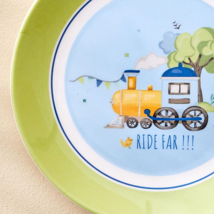 Slate Kids Melamine Printed Side Plate - 18cm