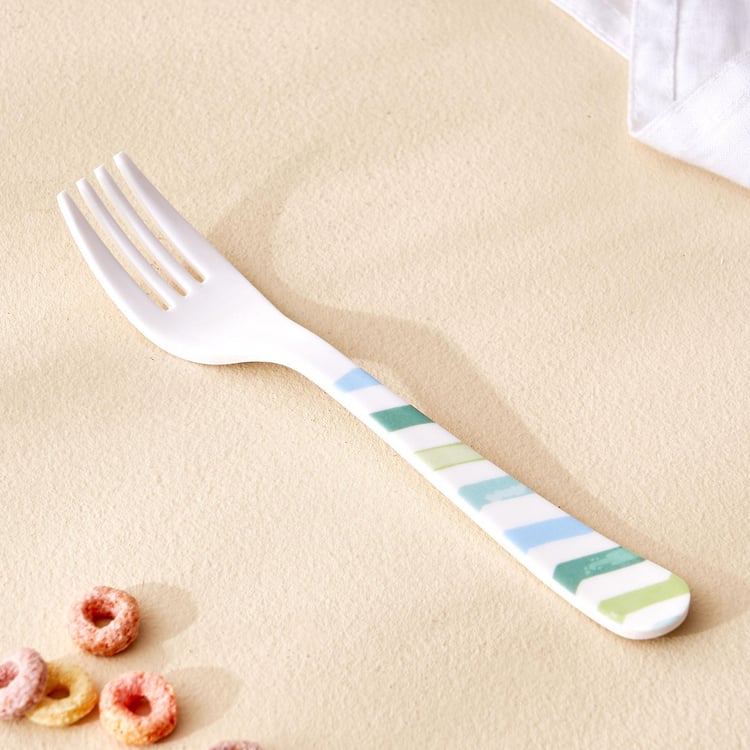 Slate Kids 2Pcs Melamine Printed Spoon and Fork Set