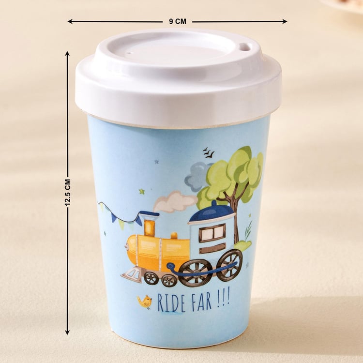 Slate Kids Melamine Printed Tumbler with Lid - 300ml