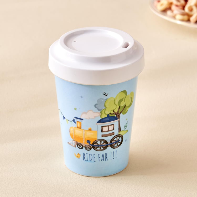 Slate Kids Melamine Printed Tumbler with Lid - 300ml