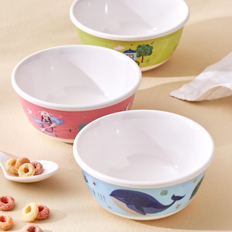 Slate Kids Melamine Printed Veg Bowl - 240ml