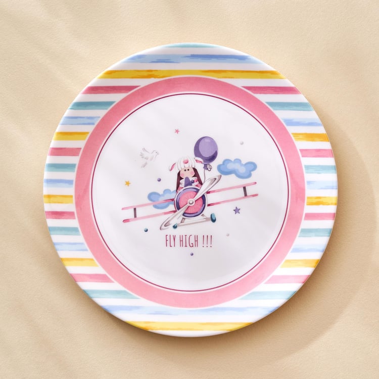 Slate Kids Melamine Printed Dinner Plate - 27cm