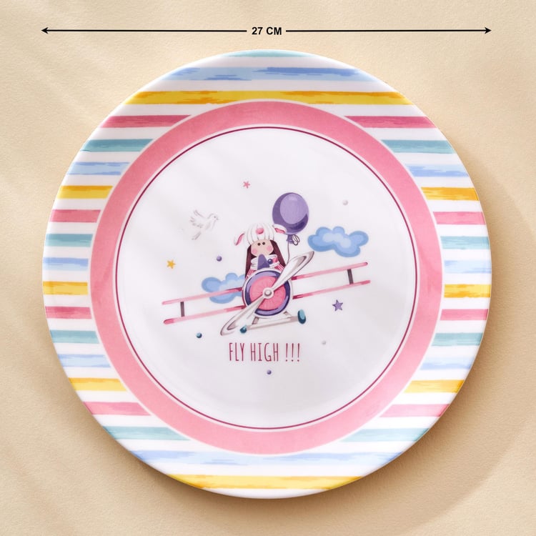 Slate Kids Melamine Printed Dinner Plate - 27cm