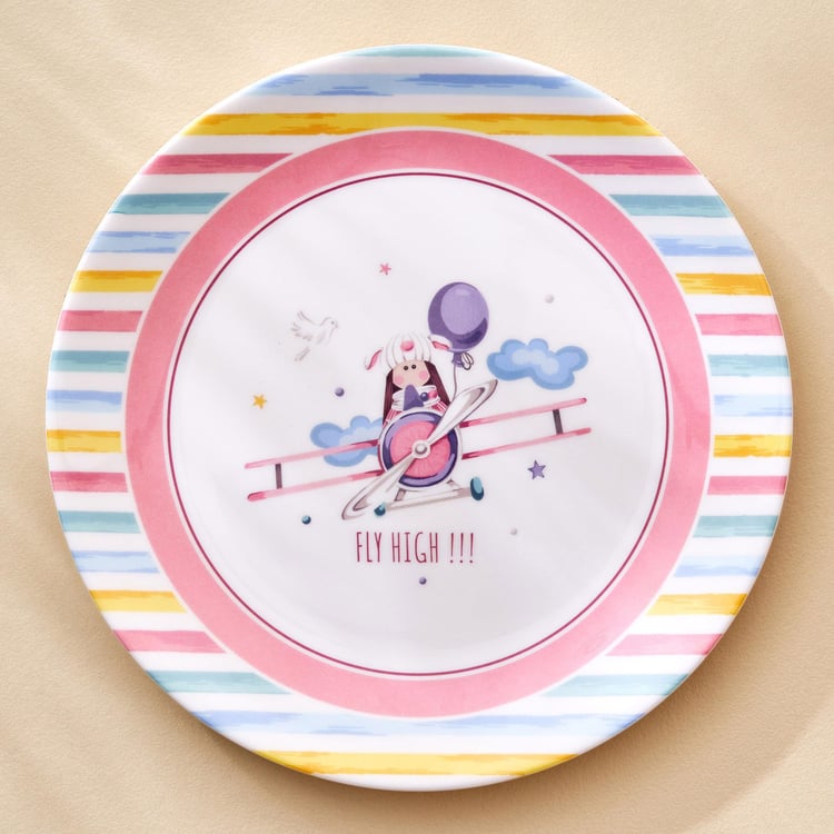 Slate Kids Melamine Printed Dinner Plate - 27cm