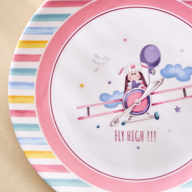 Slate Kids Melamine Printed Dinner Plate - 27cm