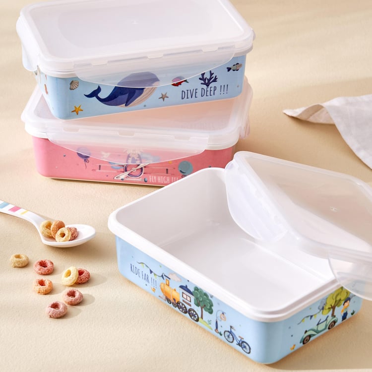 Slate Kids Melamine Printed Lunch Box - 800ml