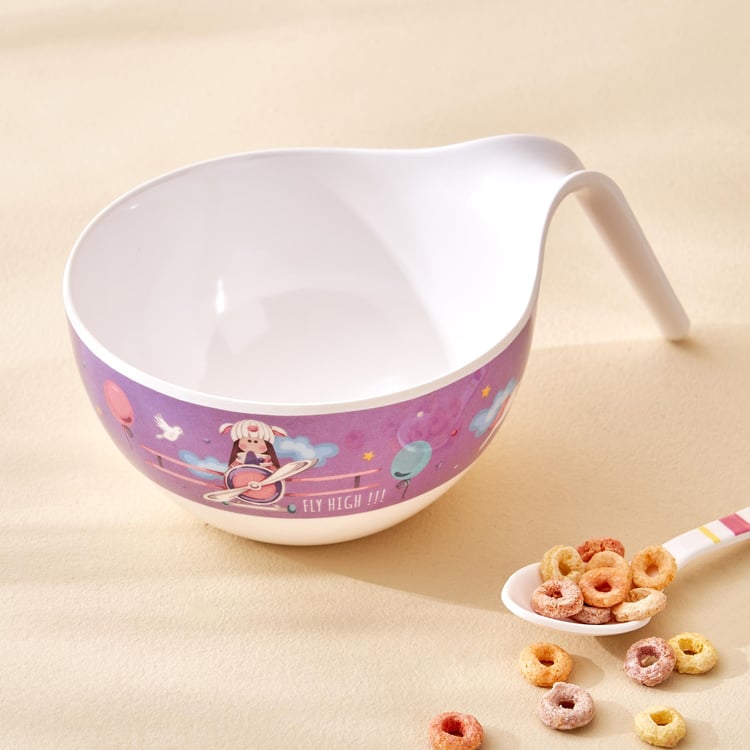 Slate Kids Melamine Printed Noodle Bowl - 650ml