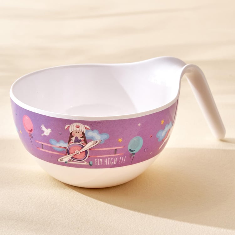 Slate Kids Melamine Printed Noodle Bowl - 650ml