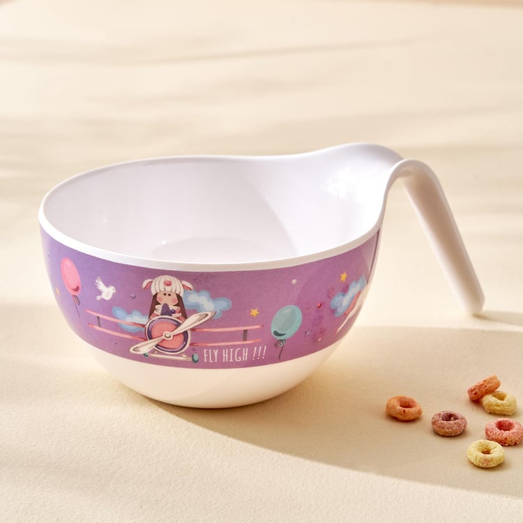 Slate Kids Melamine Printed Noodle Bowl - 650ml